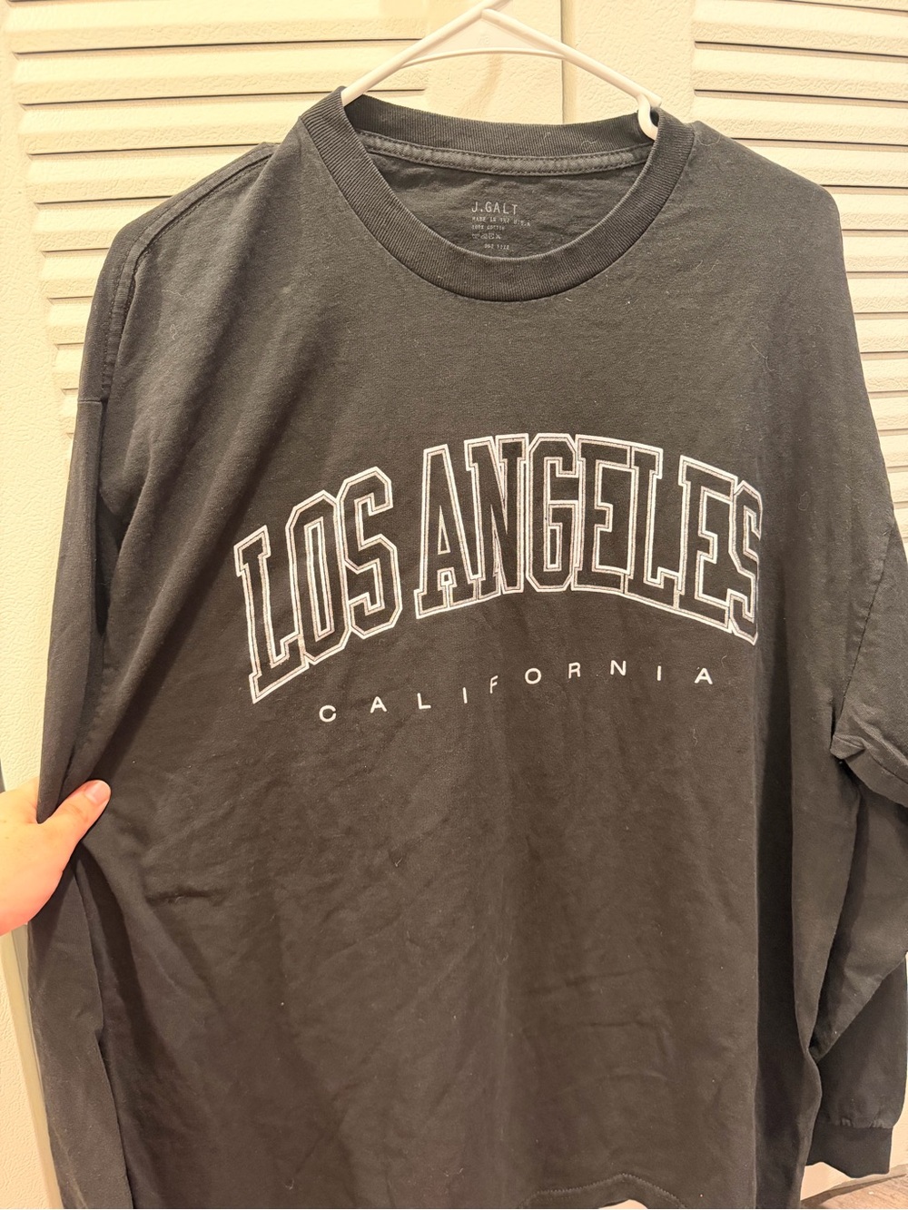 Los Angeles Graphic Long Sleeve Shirt - Black